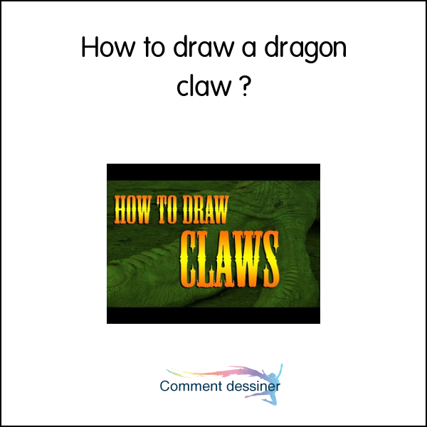 How to draw a dragon claw